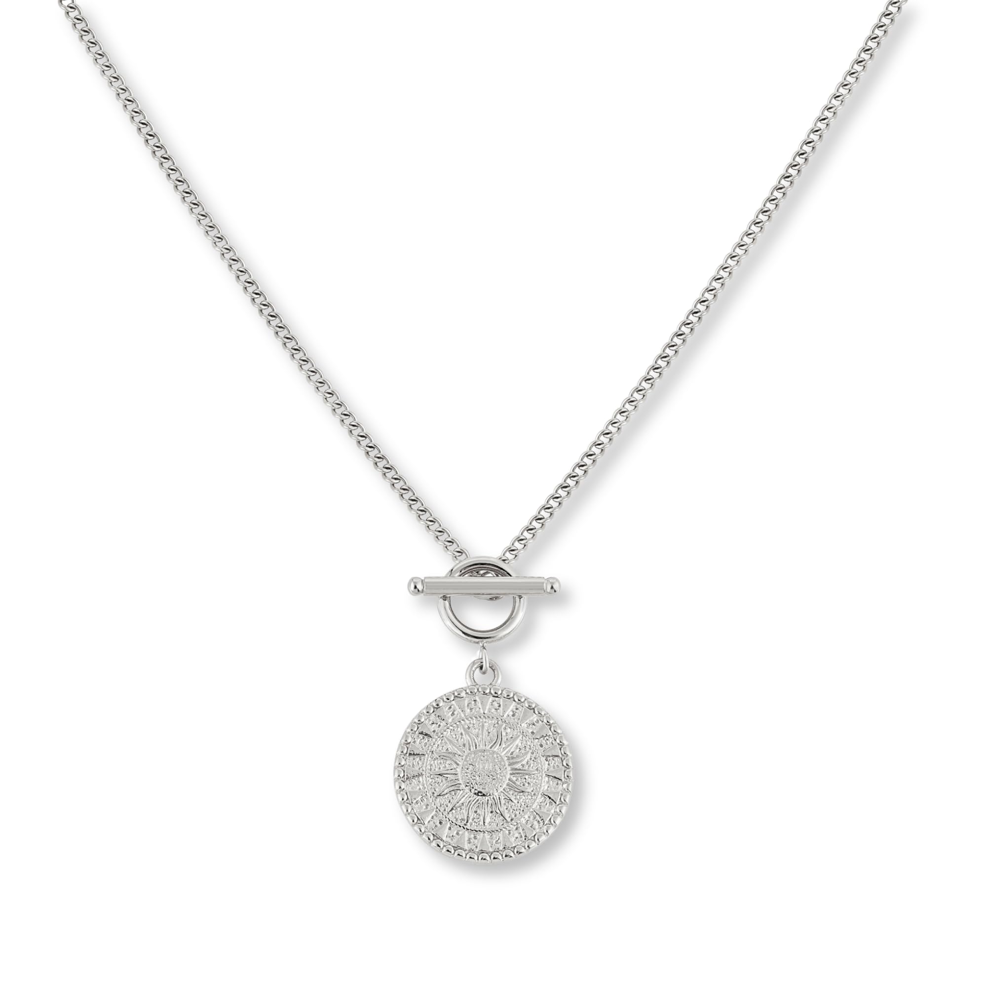 GD GOOD.designs Kette Sonne – Wasserfeste Halskette Damen mit Sonnen Anhänger aus 316L Edelstahl in 18K Gold, Roségold & Silber – Verstellbar (45 cm – 50 cm)