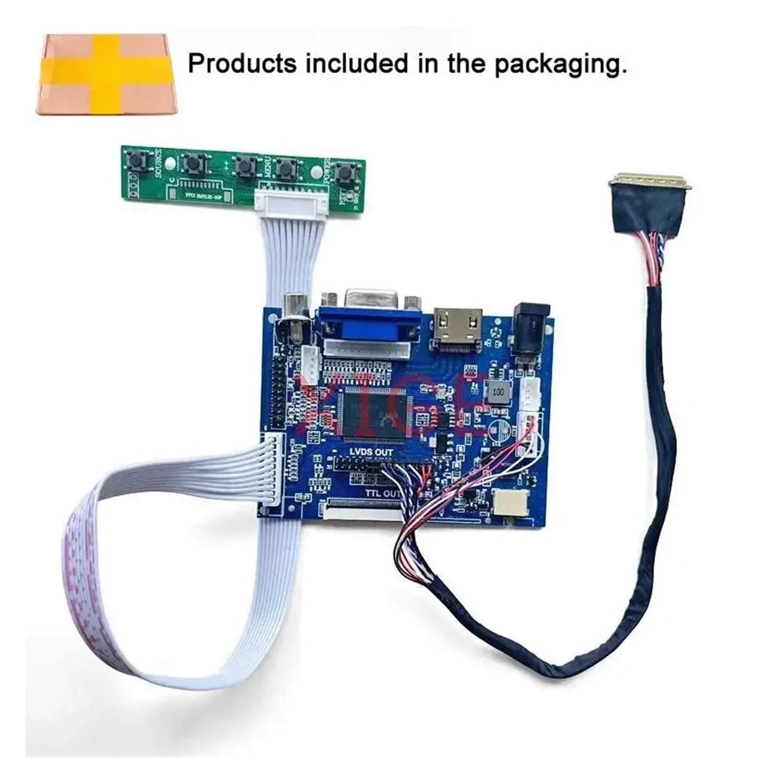 For B140XW02 B140XW04 B140XW03 B140XW01 Kit Scheda Controller FAI DA TE HDMI + VGA + AV 40-Pin LVDS 1366x768 Schermo Di Visualizzazione Del Computer Portatile 1366 * 768 Accessori(For B140XW04 V.0)