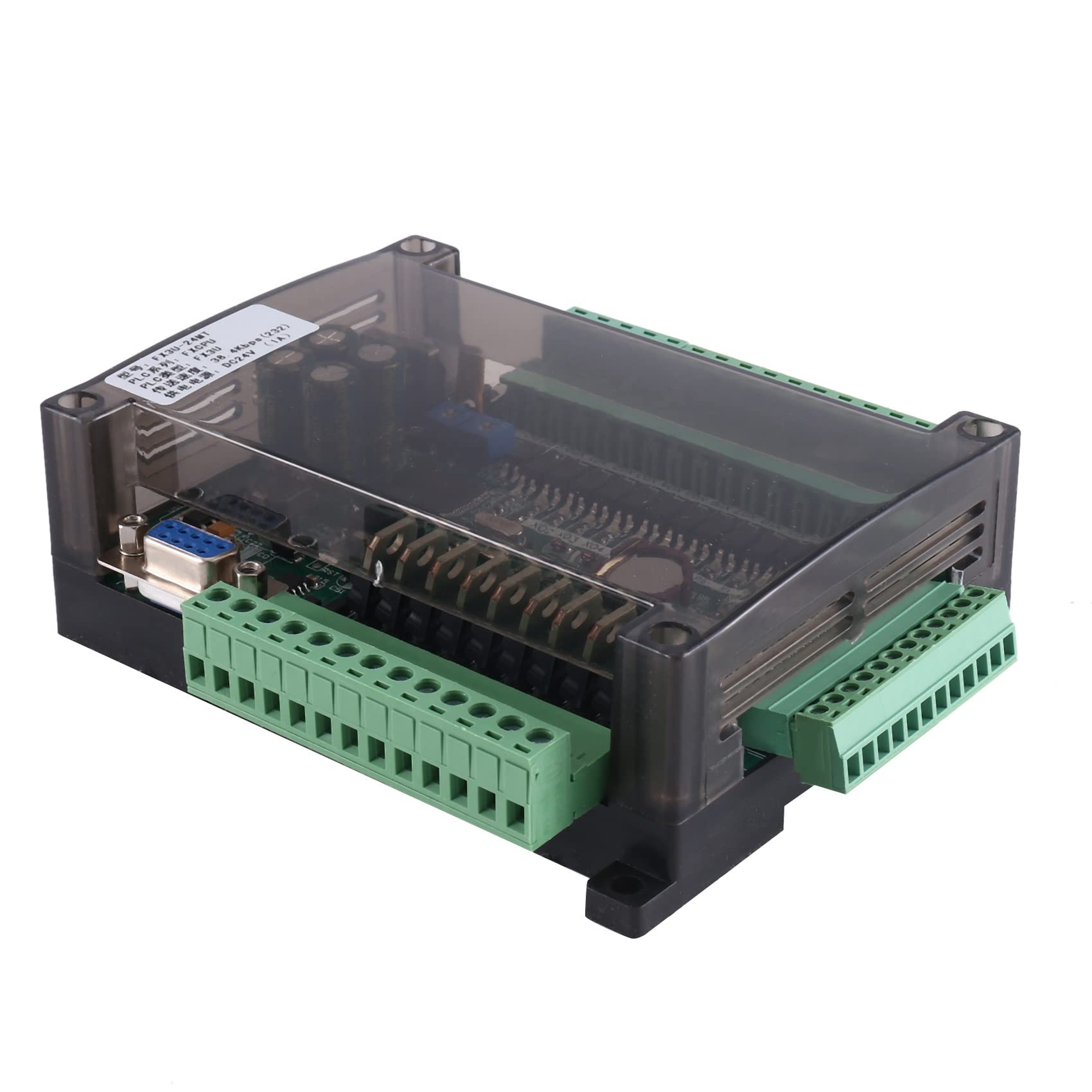 1 PCS FX3U-24MT PLC Scheda di controllo industriale 14 Input 10 Uscita 6AD con 485 Comunicazione e (B)