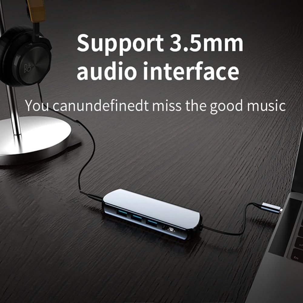Type-C USB Hub Multi Splitter Adapter 8 Ports USB Hub Expander High Speed Transmission Plug and Play for PC Computer