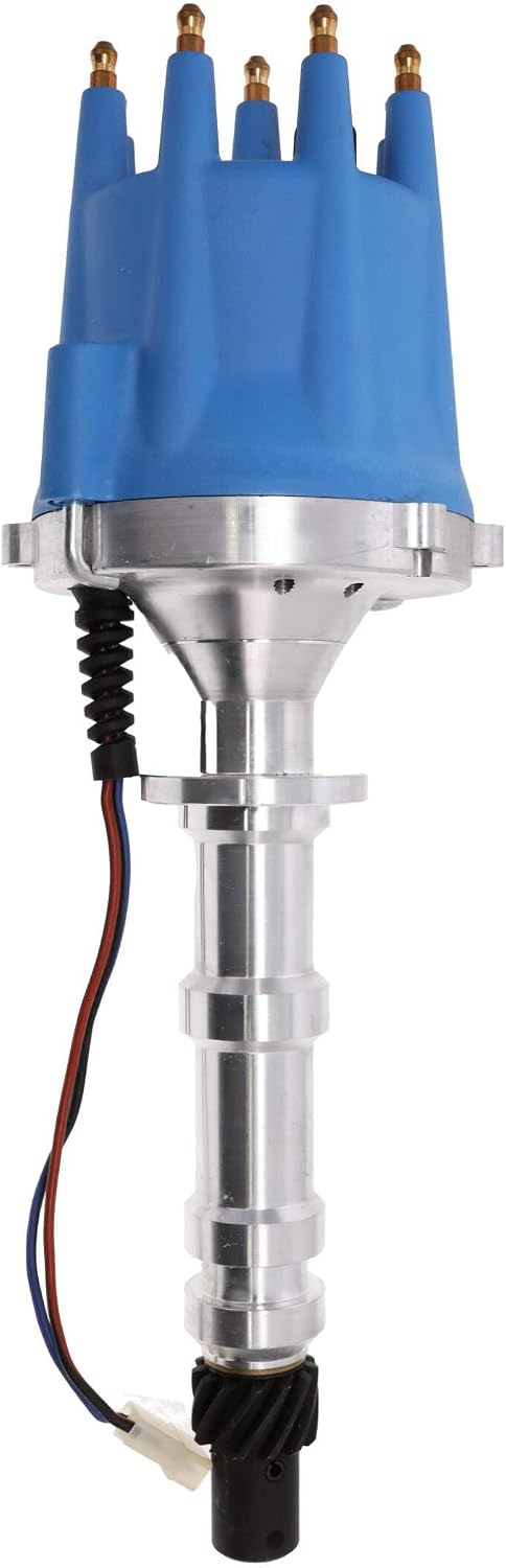 Top Street Performance Pro Series Pro Billet Distributor for Chevy Big Block 5.7L 348 6.7L 409 V8 - Blue