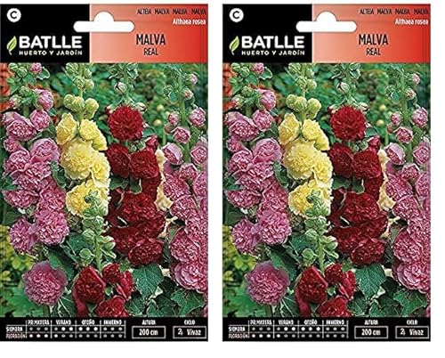 SEMILLAS BATLLE, Malva REAL VARIADA (Paquete de 2)