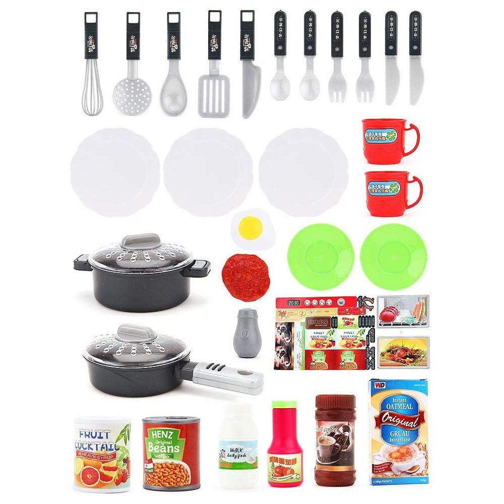 Bakaji Cucina Giocattolo per Bambini con Fornello Funzionante Luci e Suoni forno e Lavastoviglie Apribili Lavello e 30 Accessori My Little Chef Gioco Inclusi Dimensione 52 x 26 x 72 cm (Azzurro)