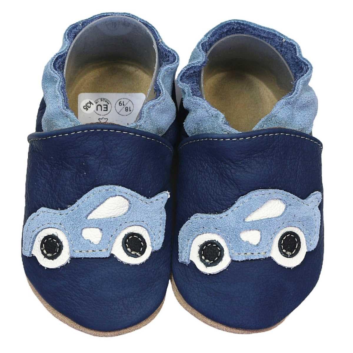 HOBEA-Germany Scarpe per Bambini e Bambine in Diversi Modelli… 20/21 (12-18 Mon), Auto da Corsa Blu Scuro