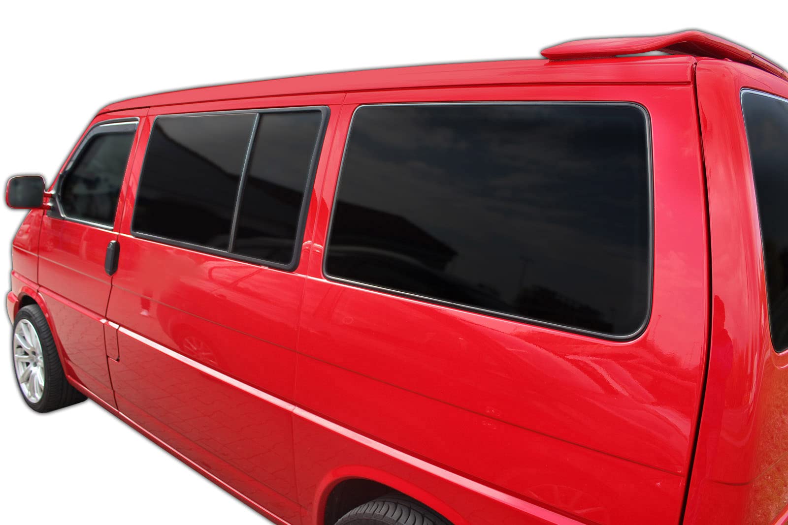 Scoutt | GP Deflectores de aire antiturbo aptos para Carawelle/Transporter/Multivan T4 1990-2003, juego de 2 unidades, negro, cortavientos, impermeables