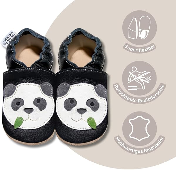 HOBEA-Germany Krabbelschuhe für Jungs und Mädchen in verschiedenen Designs - 2