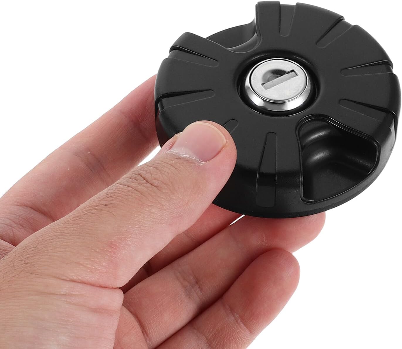 Rv Fresh Water Inlet Cover with Leak-Proof Lock and Seal Ring Cap, Lockable Plastic Gravity Water Fill Inlet Replacement Hatch for Motorhome and Travel Trailer, 2.6 Inch Diameter