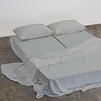 Vista 3 de Sábanas divididas tamaño King, 5 piezas, 100% algodón egipcio, para cama King dividida, ajustable de 16 pulgadas de profundidad, bolsillo dividido