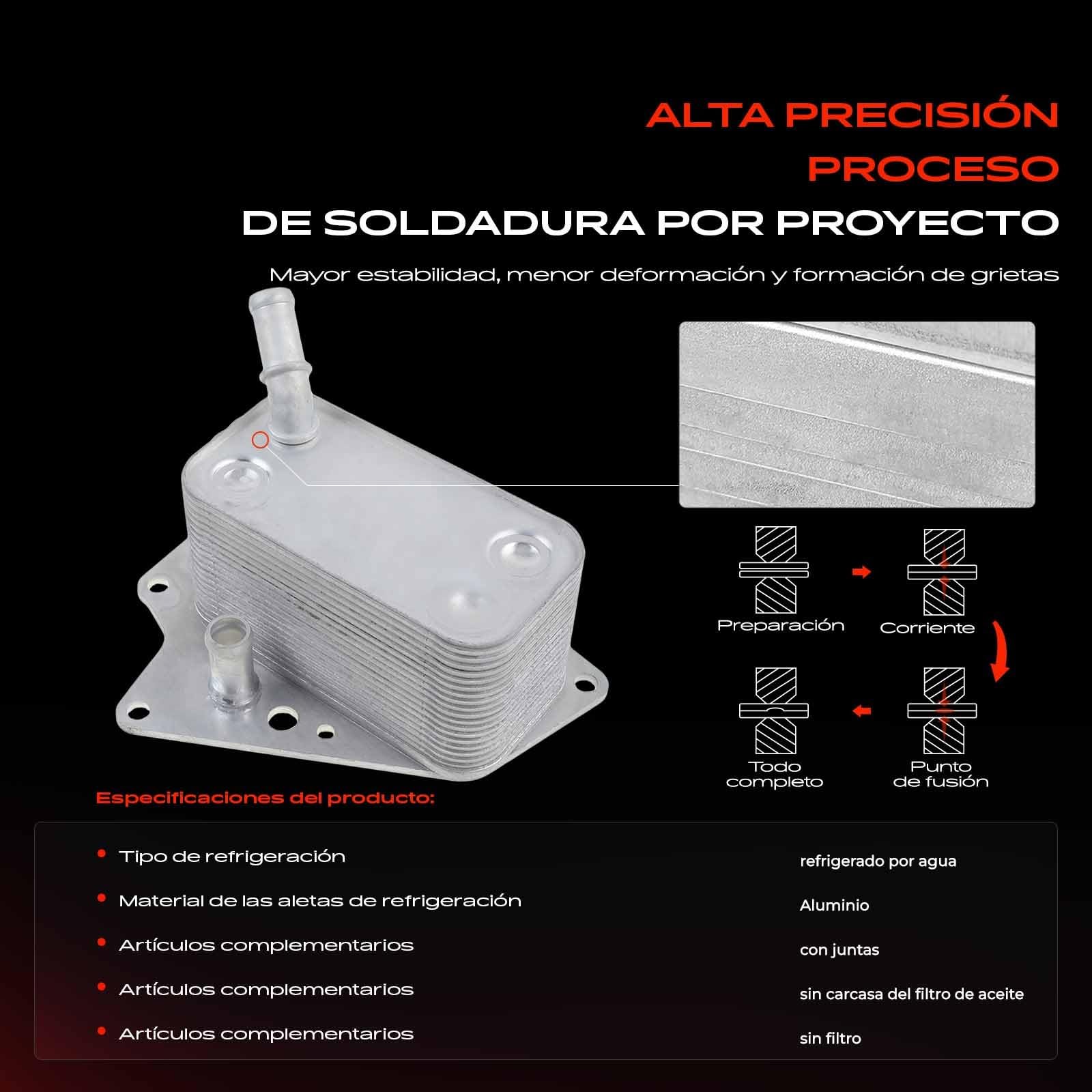 Frankberg Enfriador de aceite de motor 5989070231 | Compatible con: Astra H GTC A04, Vagón BLS, Astra H Twintop A04, 9-3 Familiar E50, Vectra C CC Z02, Caravana Astra H A04