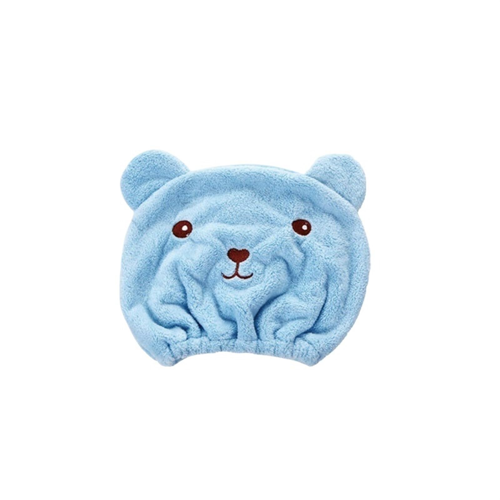 Toallas para Secar El Pelo Gorro de secado for el pelo osito, toalla microfibra rápido, gorro ducha for cabello, toallas envueltas, baño, accesorios(Blue,20PCS)