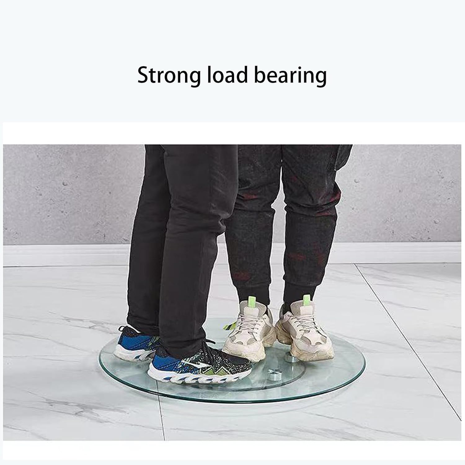 Lazy Susan Turntable for Dining Table, Tempered Glass Turntable, Glass Lazy Susan for Dining Table, for Family Dinners and Birthday Parties