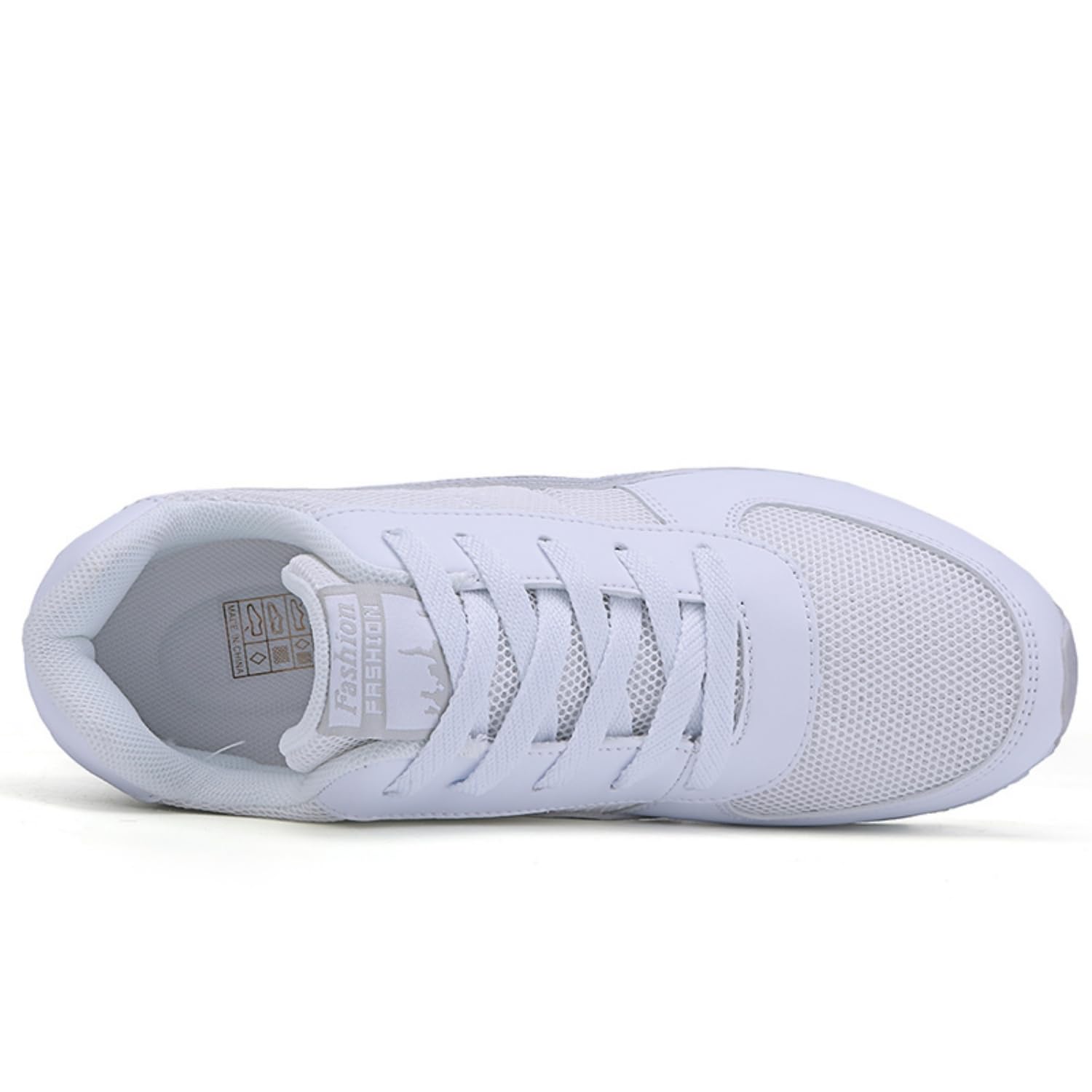 Sneakers con Zeppa Interna Donna Scarpe da Ginnastica Tacco 7CM Sneakers Platform Basse Sportive Fitness Wedges Passeggio