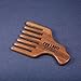 Wide Tooth Comb for Curly Hair, Natural Green Sandalwood Hair Pick for Detangling Thick