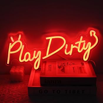 Amazon.co.jp: KullNeon Play Dirty Neon Sign 赤文字 LED