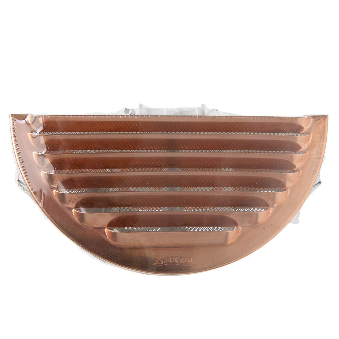 La Ventilazione GRADF160R Griglia di ventilazione tonda pieghevole in rame con rete antinsetti, diametro 175 mm