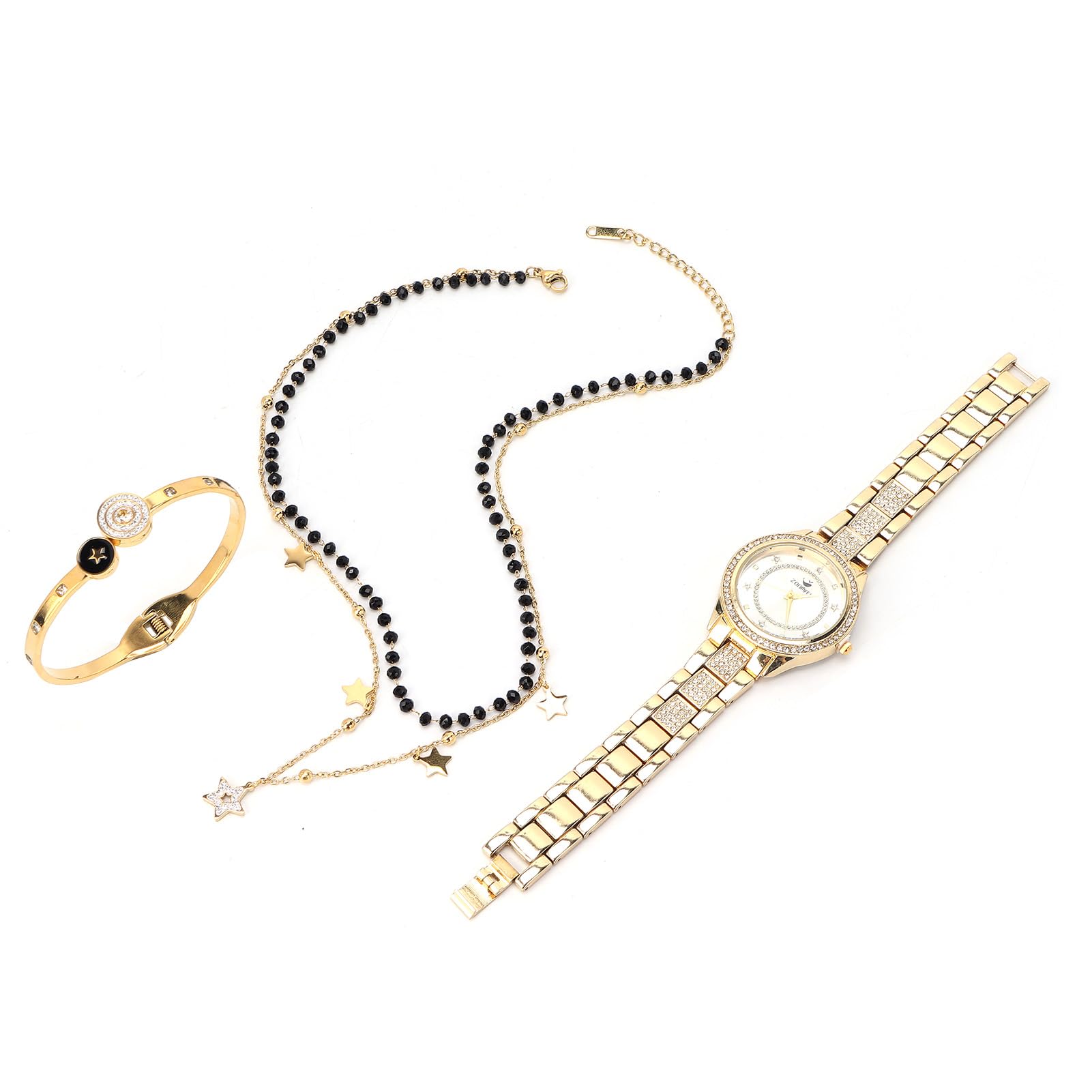 Damenschmuckset mit Uhr, Armband und Halskette