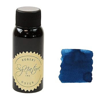 Robert Oster Carbon Fire Dark Blue Signature Fountain Pen Ink Bottle 50ml Non Toxic Dye Based