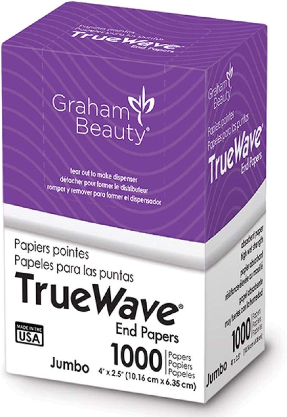 Graham Beauty Salon Truewave Jumbo End Paper 1000 Pack - HC-26067