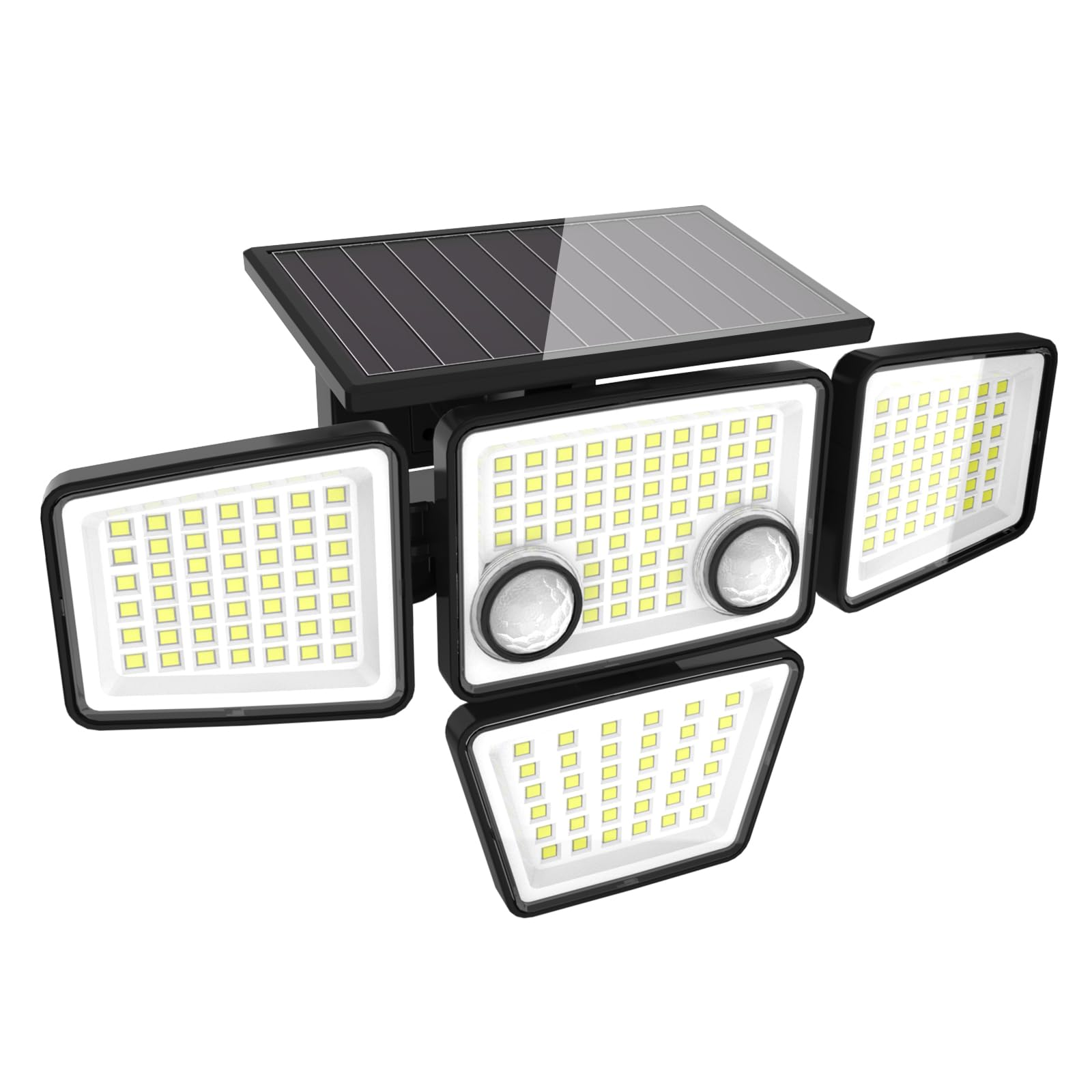 YD LIFE Faretto LED da Esterno Solare 1200LM/188 LEDs con Sensore di Movimento, Luce Lampada Faro LED Solari con Angolo Illuminazione 270°, 3 Modi Luminosità, IP65 per Giardino Balcone Garage Cortile