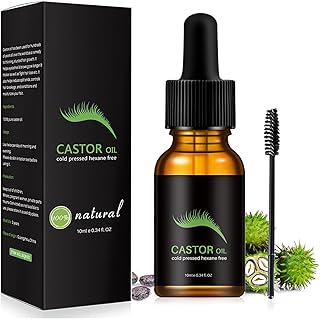 Castor Oil For Hair Growth,Eyelash Serum For Growth And Thickness,Eyelash Growth Serum,Lash Serum,Hair Growth Oil,Promotes Eyelash And Eyebrow Growth,Makes It Thicker,Longer Lashes&Stronger-Makeup.