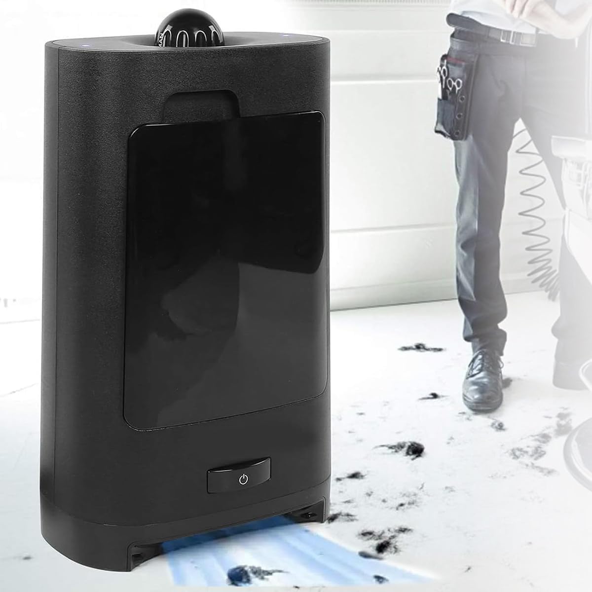 Salon Vacuum Cleaner with Broken Hair, Electric Barbershop Trash Can, 2.7L Touchless Sensors Stationary Vacuum, for Salon, Barbershop