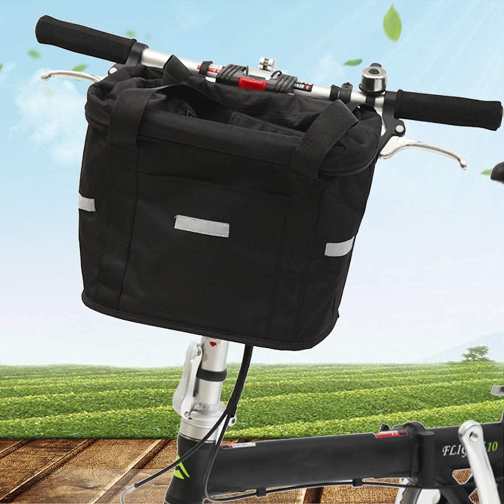 Fahrradkorb Faltbar Mit Einsatz & Netz – 36,8x26,9x19,8 Cm, Bis 40 Pfund, Für E-Bike & Haustiere