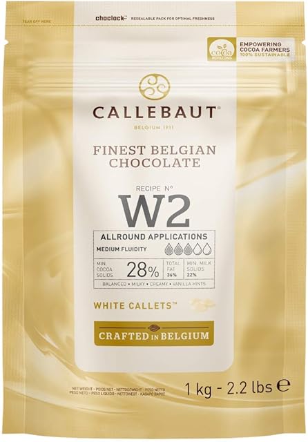 Callebaut Belgian White Chocolate - 1kg