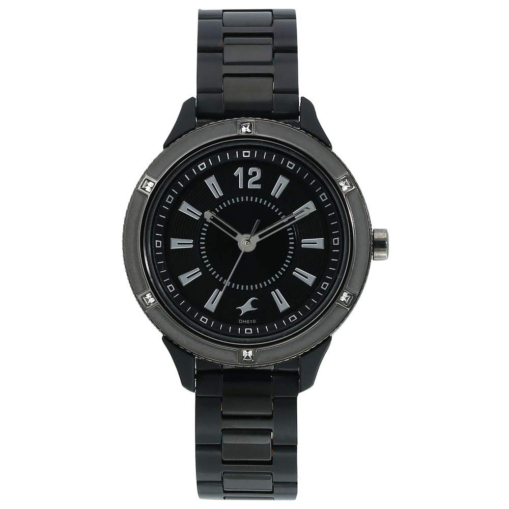 Fastrack Womens Dial Analogue Metal Black Band Watch - 6176Km19 (Black_Free Size)/6176Km19 (B083HBGKBZ) Amazon Price History, Amazon Price Tracker