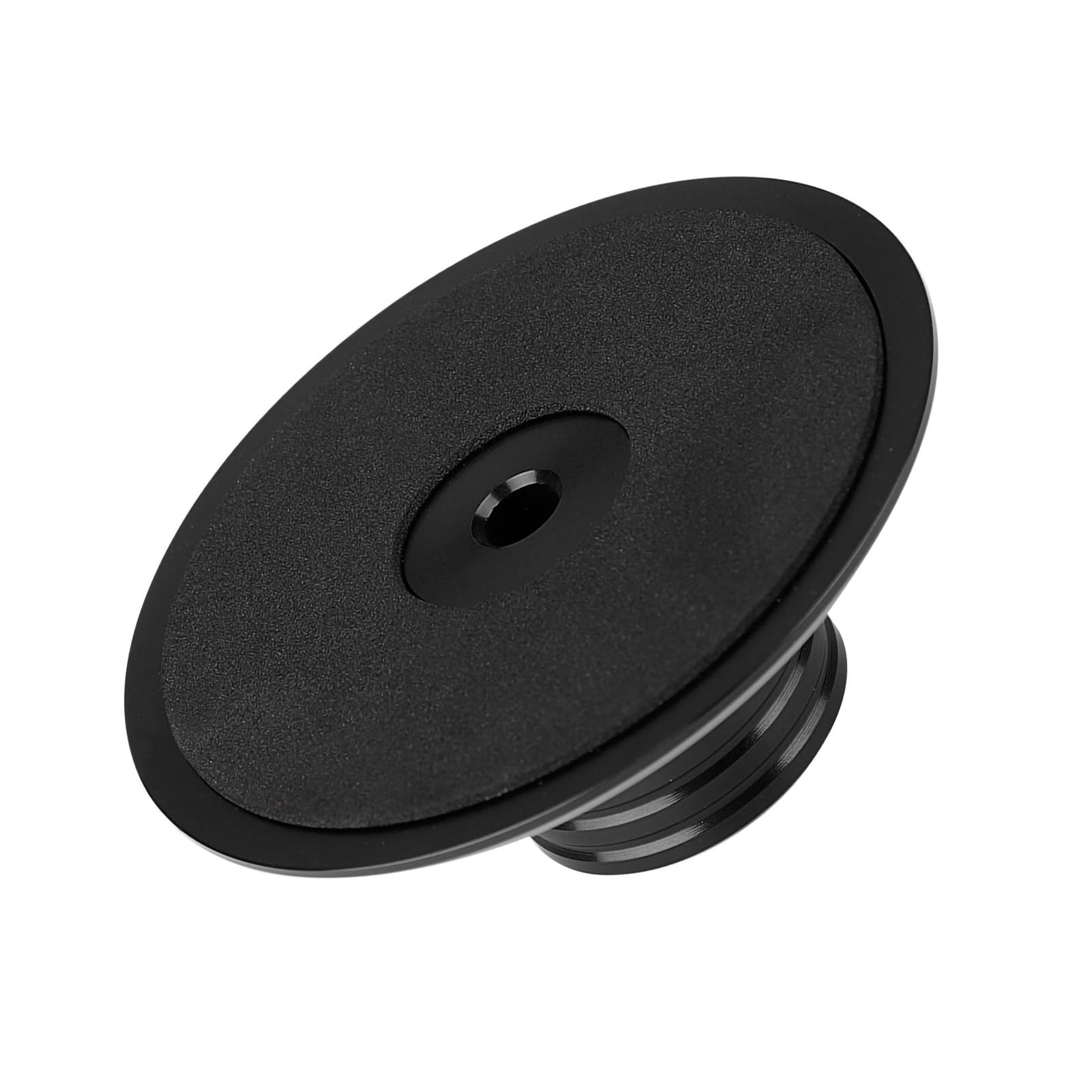 Denash Stabilizzatore Disco per Giradischi in Vinile LP, Giradischi bilanciato in Alluminio con Giradischi Metallico(Nero)