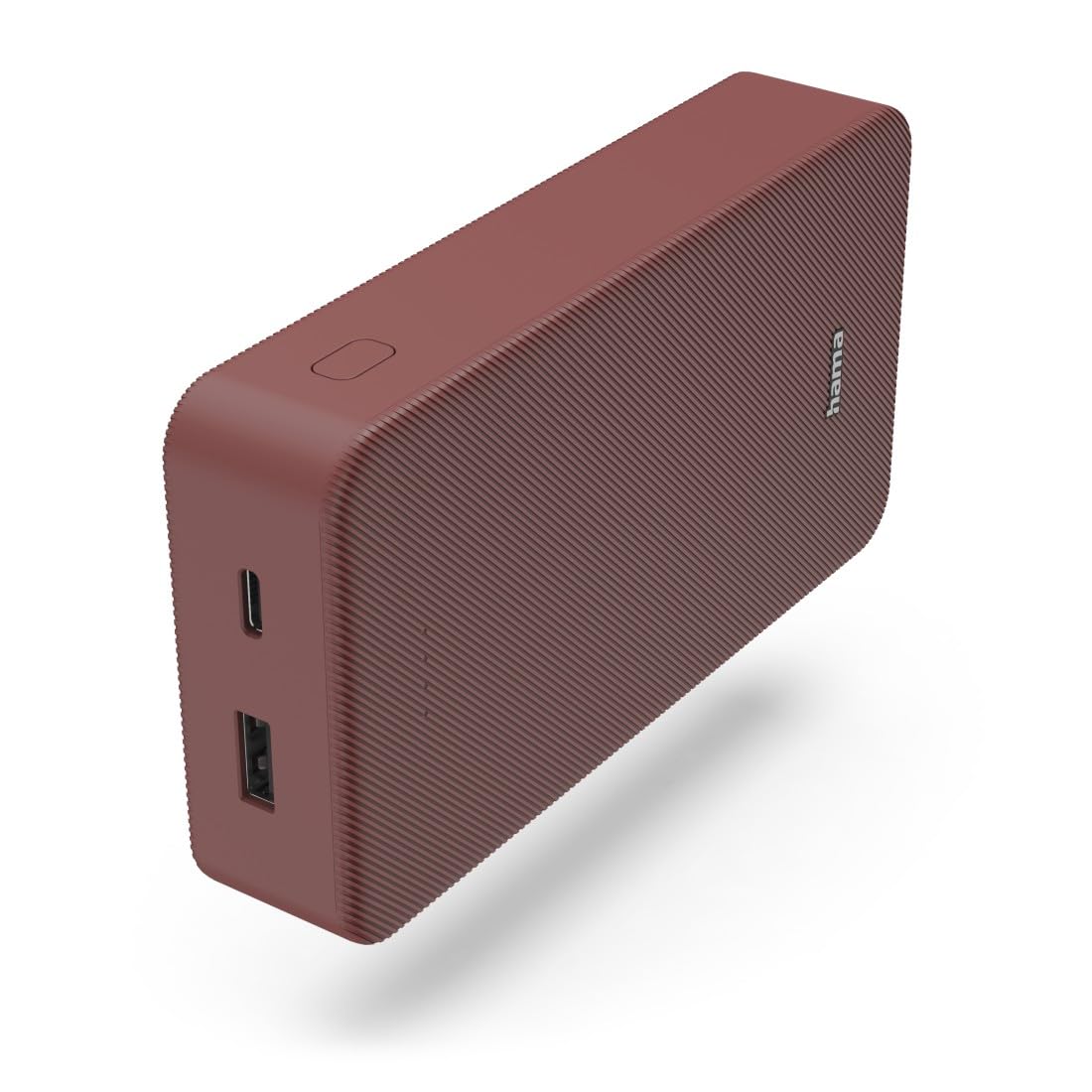 "Colour 20" Power Pack, 20000 mAh, 2 Outputs: USB-C, USB-A, red