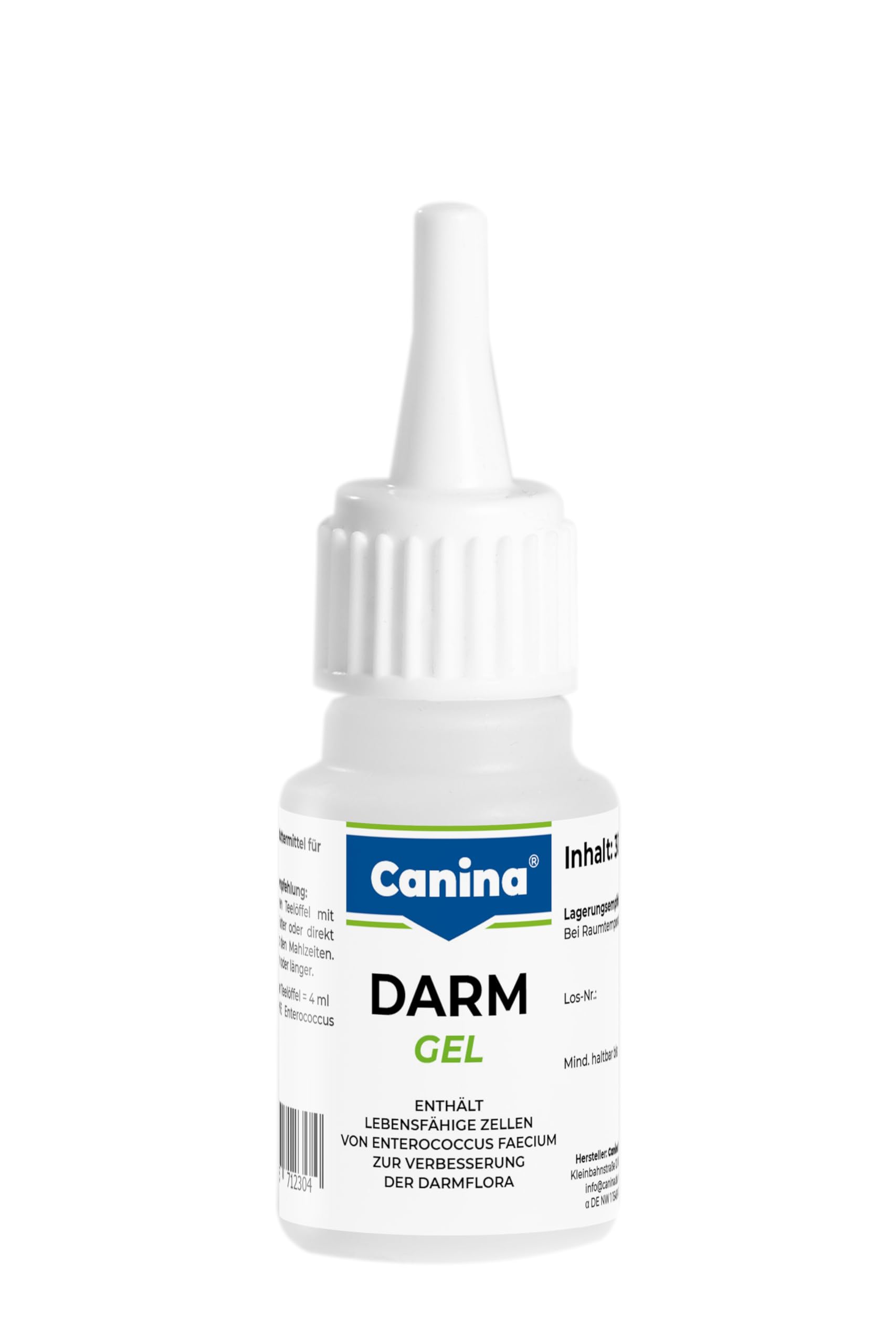 Canina Petival Darm-Gel Ergänzungsfuttermittel zur Stabilisierung der Darmflora für Hunde, 30 ml Gel