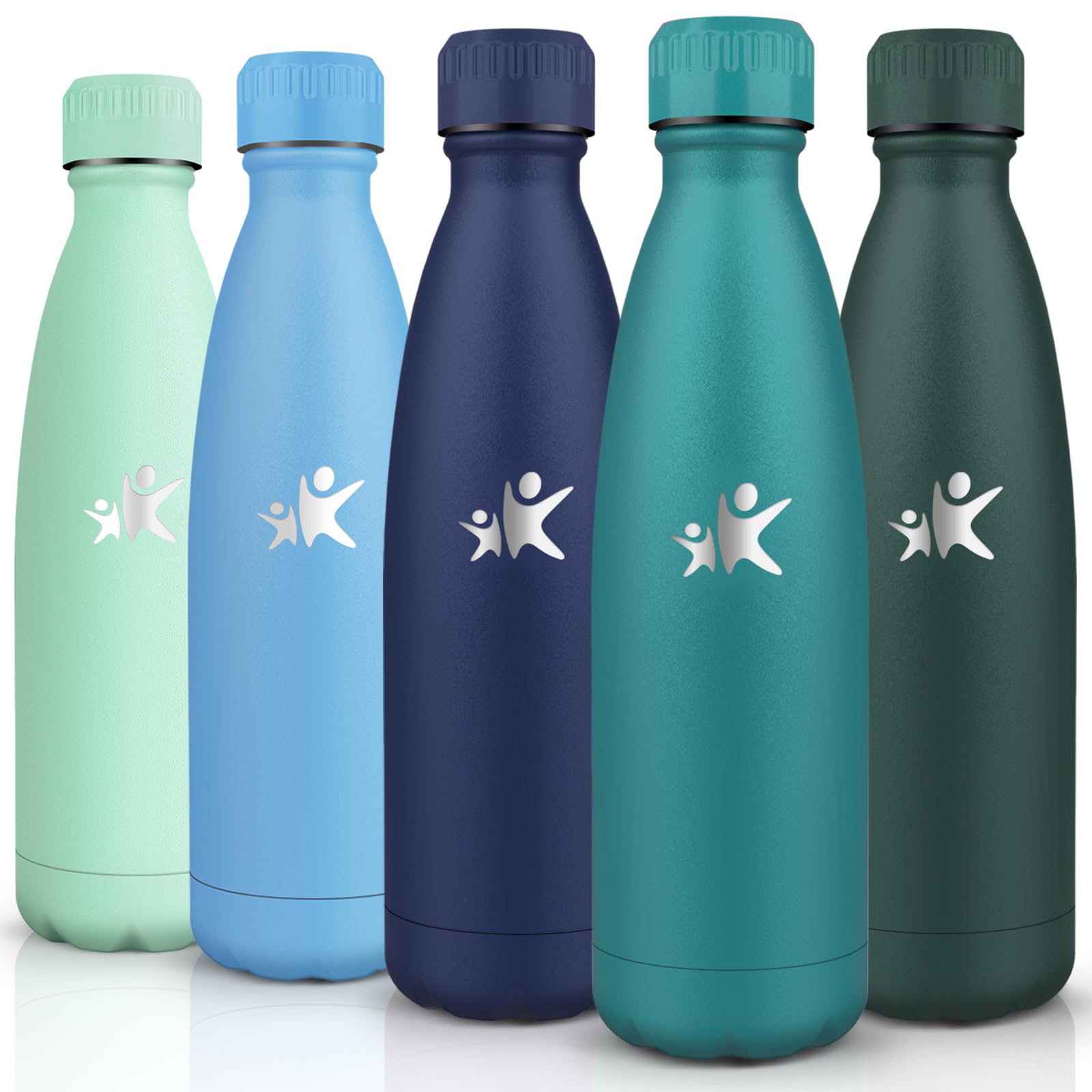 Trinkflasche Edelstahl - 750ml - Thermosflasche, BPA-Frei, Trinkflasche Sport - Auslaufsicher Wasserflasche,Thermoskanne Kohlensäure Geeignet, Thermoskanne für Fitness, Gym, Fahrrad