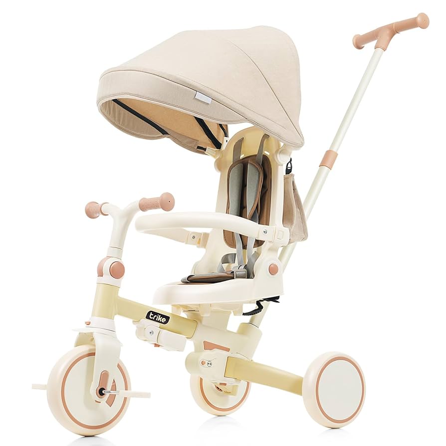 7in1 折りたたみ式三輪車 6ヶ月-6歳対応 PINK Amazon.co.jp: 子供用三輪車 7in1 折りたたみ 手押し棒付き 6