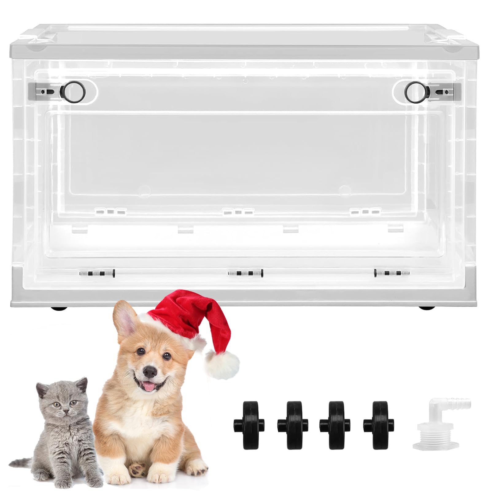 ペット用酸素室　折り畳み式ケージ Amazon | BreeRainz ペット用酸素室 酸素ケージ 88L 折りたたみ式