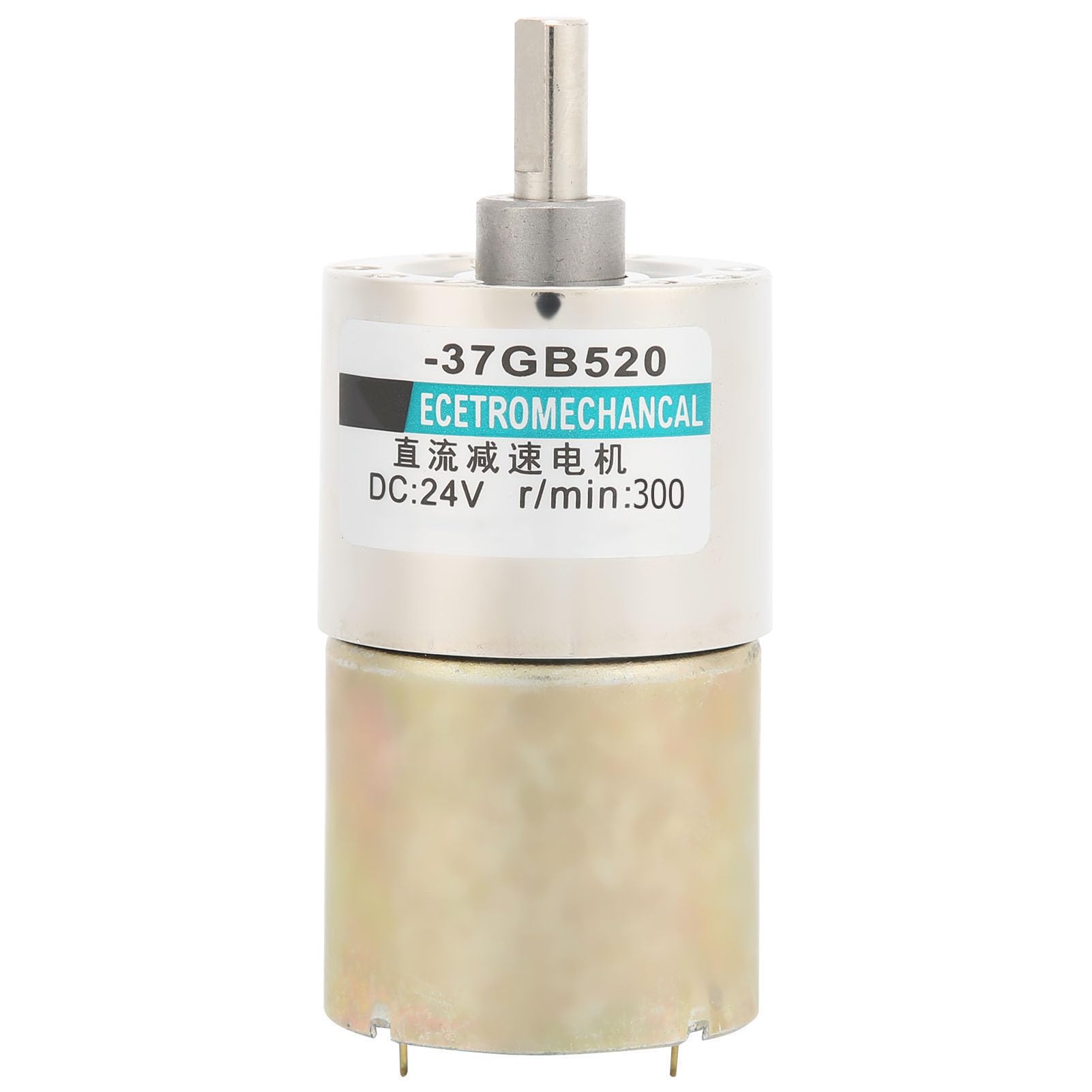 XD – 37GB520 Gleichstrom-Getriebemotor mit Halterung, 12 V Mikromotor mit niedriger Drehzahl, einstellbare Drehzahl, drehbar im Uhrzeigersinn und gegen den Uhrzeigersinn, mit (300 U/min)