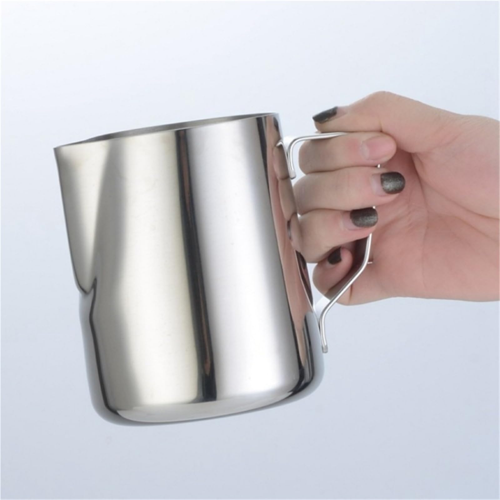 Jarras de leche acero inoxidable, jarra artesanal for espumar, café, Latte, espuma artística, tazón taza, 2 uds Para Espumar(2000ml)