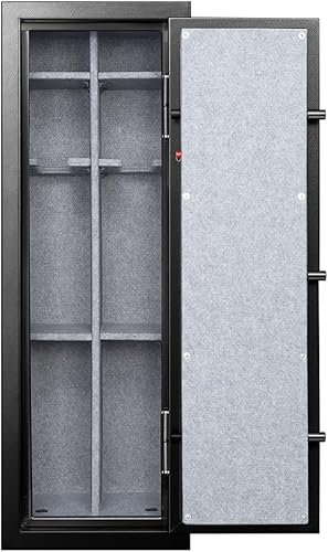 Miniatura 5 de Fortress Caja fuerte ignífuga de 14 pistolas con cerradura de combinación, negro  14 pistolas con cerradura de combinación