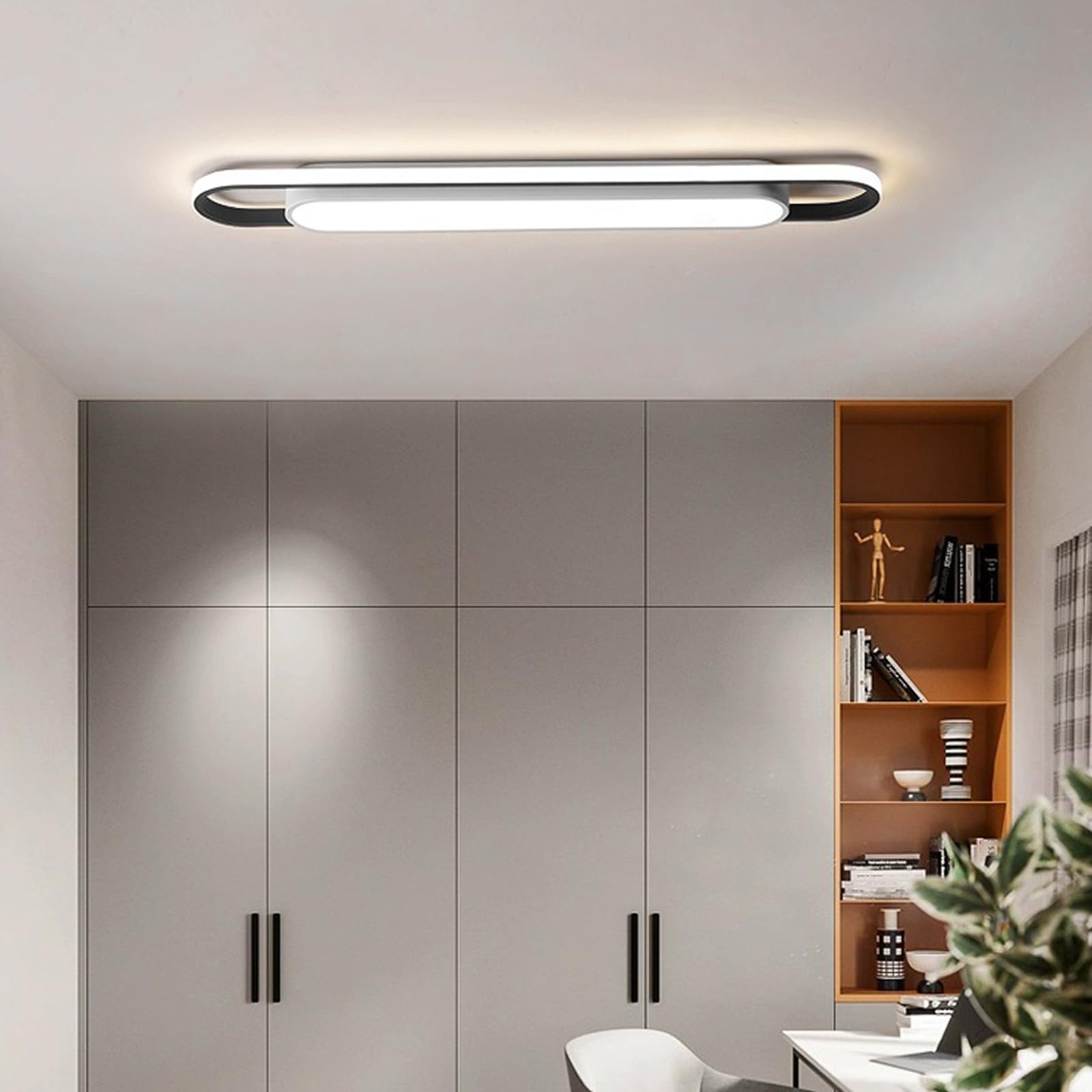 Plafonnier LED intérieur ultra-fin pour éclairer les plafonds bas sans encombrer l'espace