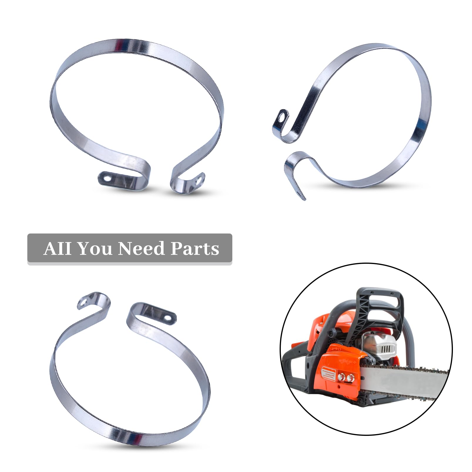 Tronçonneuse,Bande De Frein Pour HUSQVARNA, 2 Pièces-lot, Pour