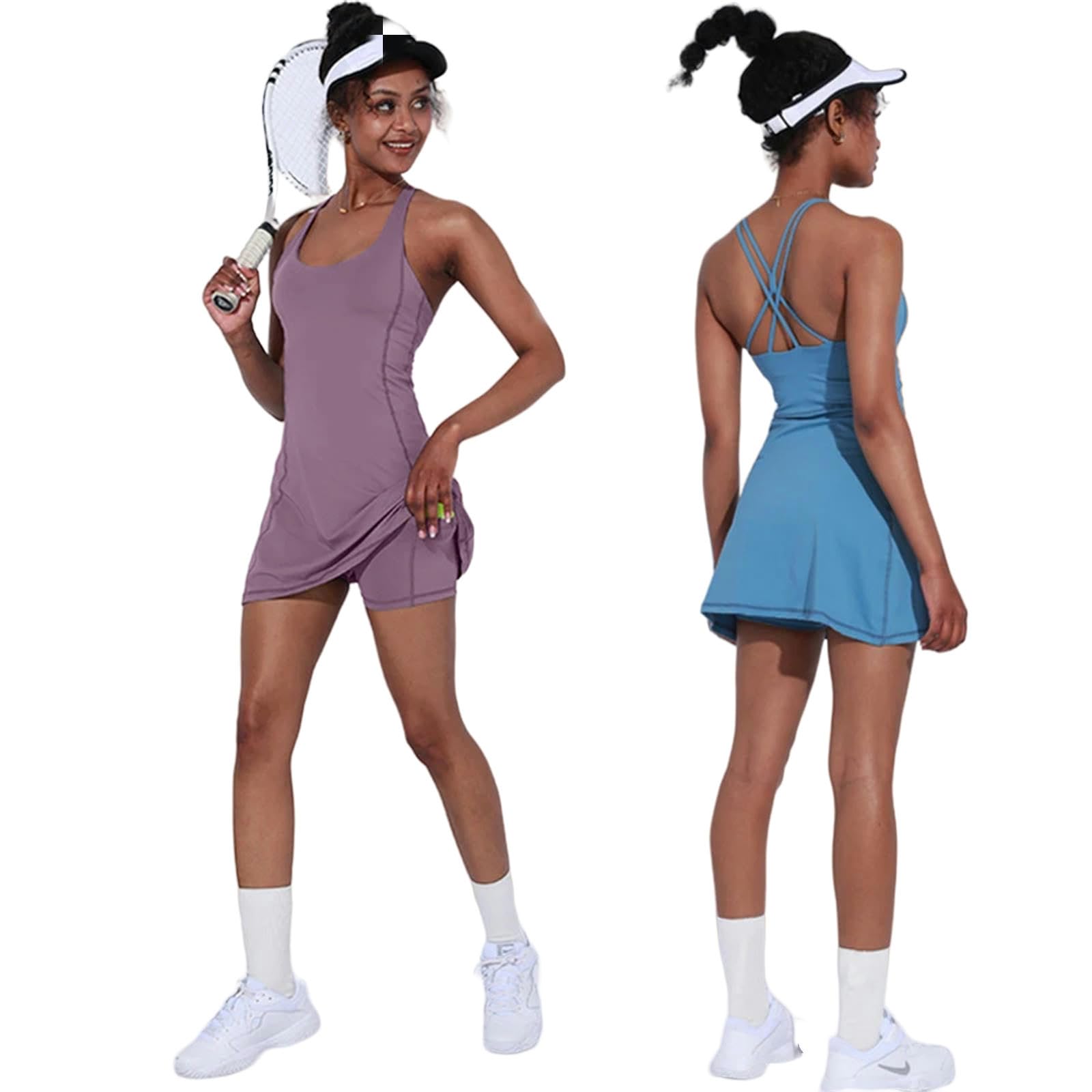 Falda Plisada Vestido De Tenis Femenino Falda Y Pantalones Cortos 2 In1 Set Badminton Falda De Golf De Golf para Mujeres Pantalones Pantalones Cortos