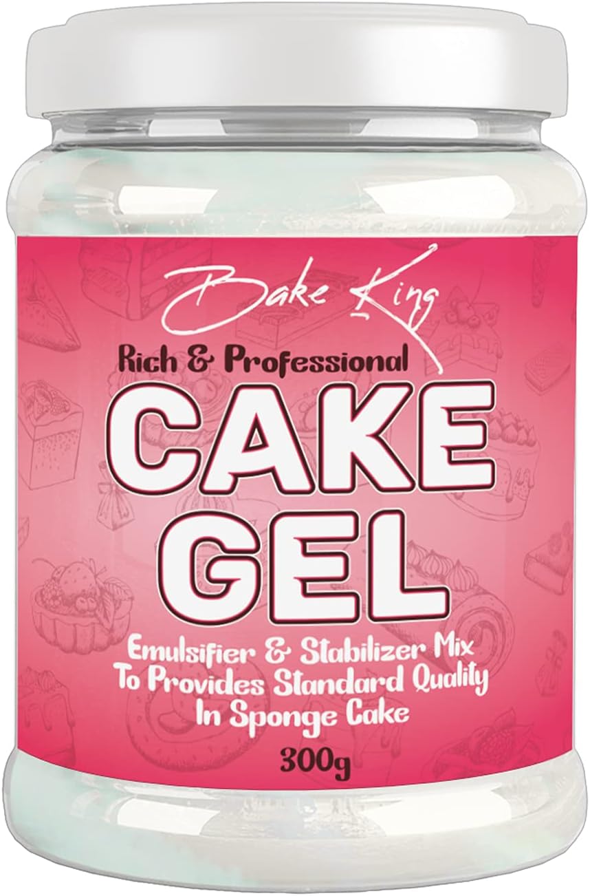 Cake Gel 300gm, Cake Sponge Improver, Useful When Making Eggless Cakes, Emulsifier and Stabilizer Mix