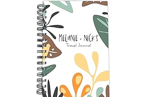 Personalized Adventure Log Book Journal with Nature-Inspired Abstract Cover