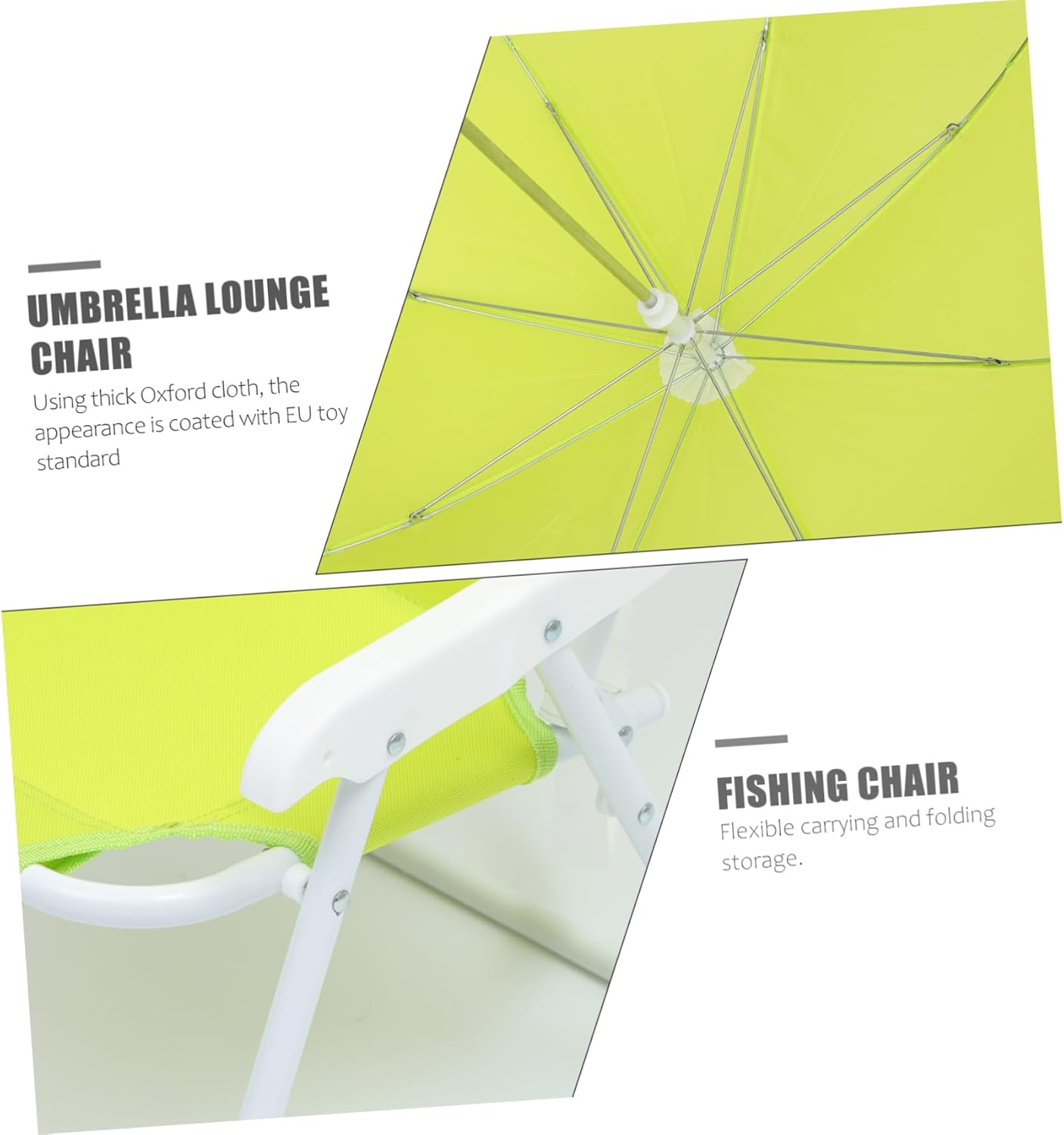 1Set Portable Umbrella Beach Chair Lightweight Sun Block Lounge Chair for Outdoor Fun Non Slip Base Ergonomic Design for Gardens Balconies and Beach Use