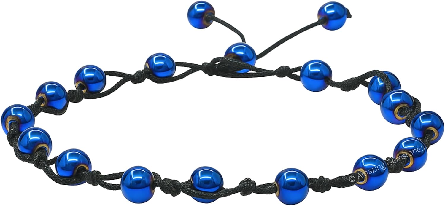 Amazing Gemstone Crystal Anklet Ankle Bracelets for Women - Waterproof Beaded Healing Crystal Anklets, Plus Size Chakra Gemstone Bead Anklet