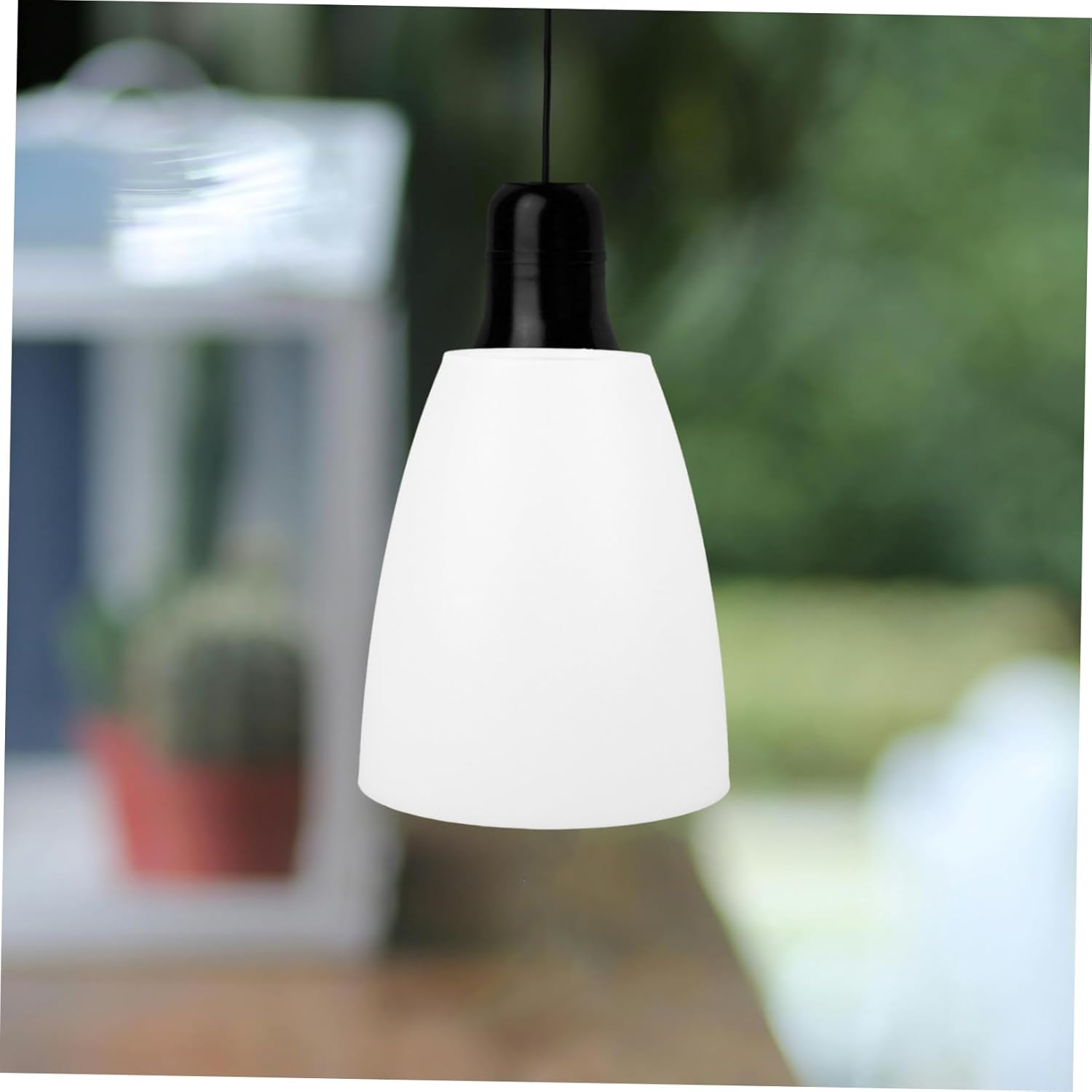 Yardwe 2-Pack Plastic Flat Lamp Shades Replacement Covers for Ceiling Light Fixtures E26 Base 4.52X3.93X3.93 Inch Indoor Light Fixture Covers Easy Install