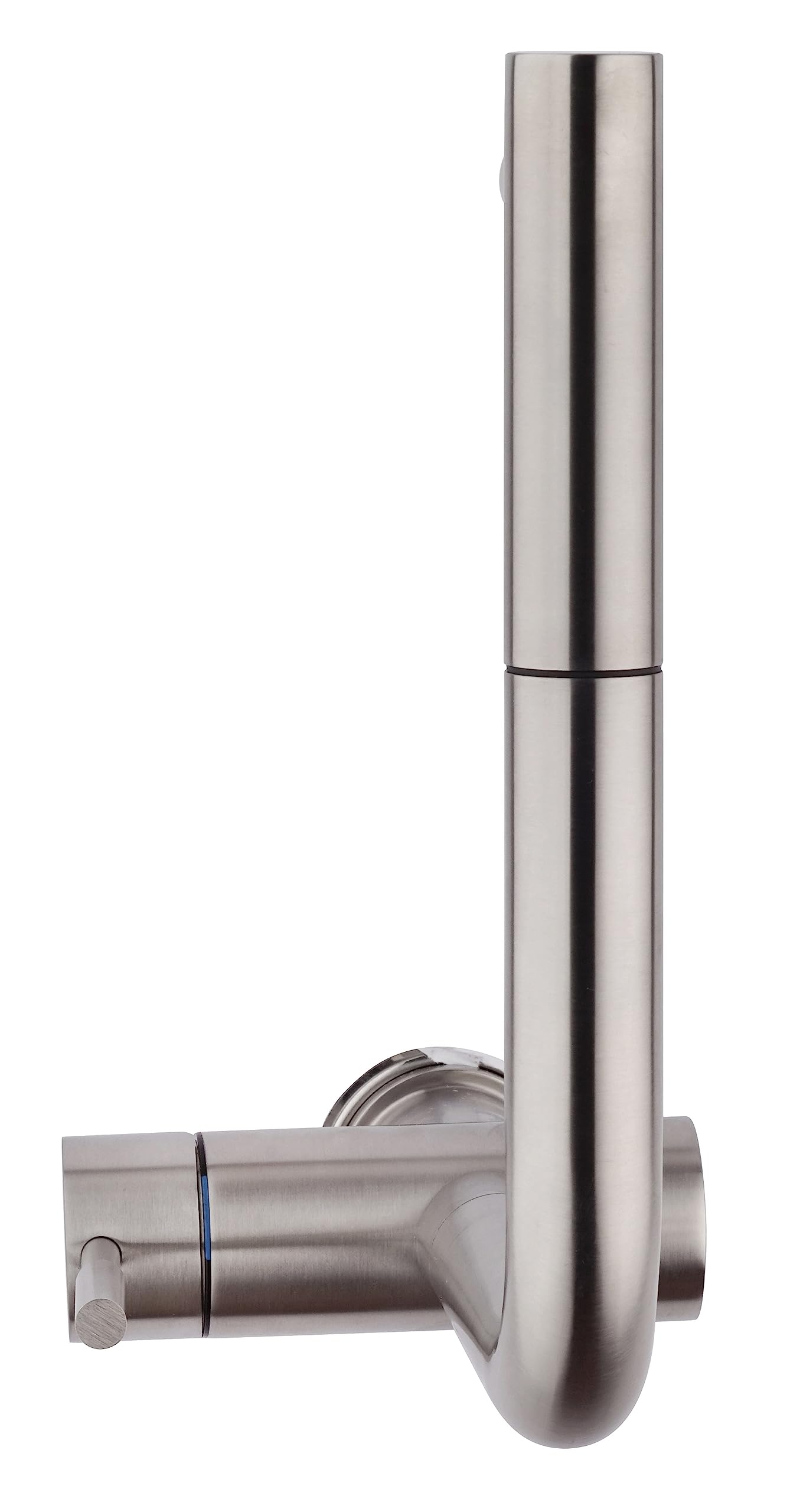 Paini Grifo mezclador monomando para cocina, inoxidable, fregadero de ducha extraíble, diseño moderno, íntegramente fabricado y fabricado en Italia