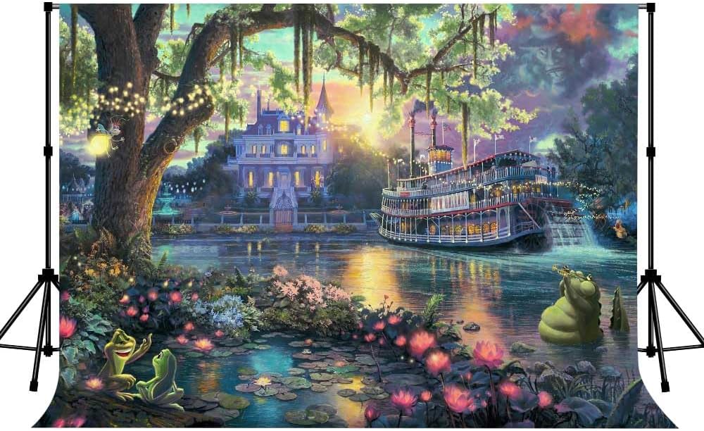 Palace Photography Background Fairy Tale Prince Princess Happiness Frog Castle Photography Background Studio Props (10x7ft)