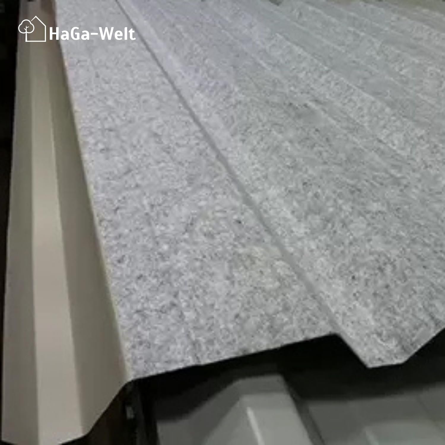 Non-tissé anti-condensation HaGa 95g/m² 10m x 1,2m autocollant pour tôle trapézoïdale, tôle d'aluminium, tôle de toit - protection efficace contre l'humidité et la condensation