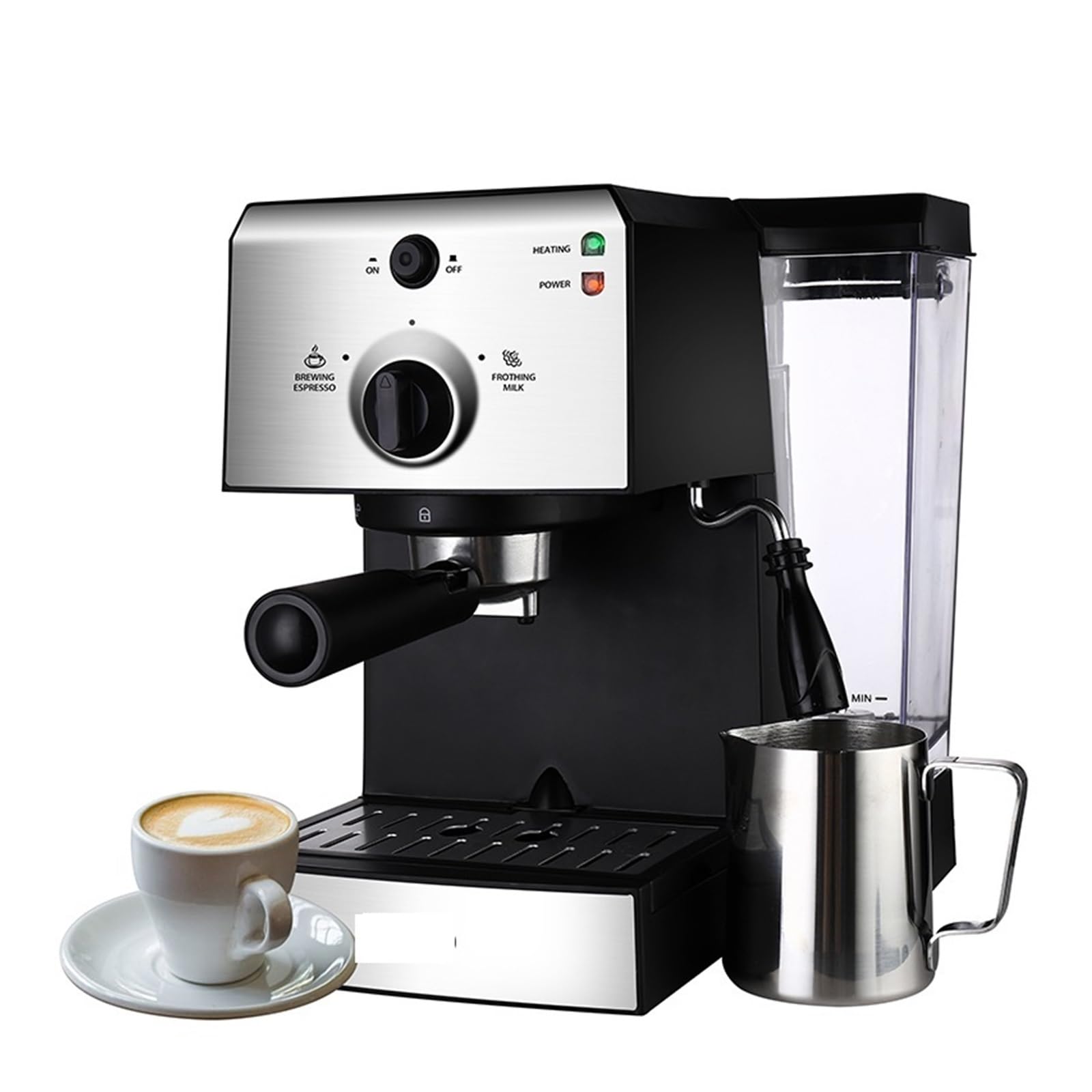 Cafetera de 15 Bares para Espresso, Capuchino Calentamiento rápido con vaporizador Leche