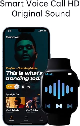 Miniatura 5 de Reloj inteligente para teléfonos Samsung iPhone Android iOS llamadatextomensaje de recepción Monitor de frecuencia cardíaca de 20 pulgadas reloj de